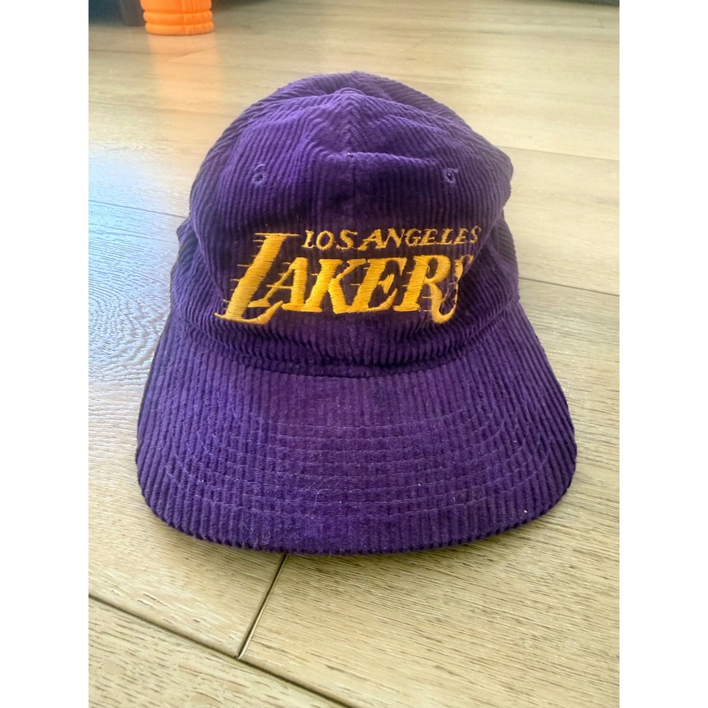 Sports Specialties Lakers Hat Men Purple Fair Vintage Corduroy Snapback NBA 276